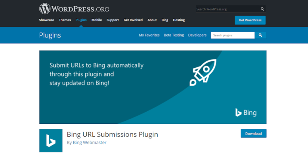 Bing URL Submission tool